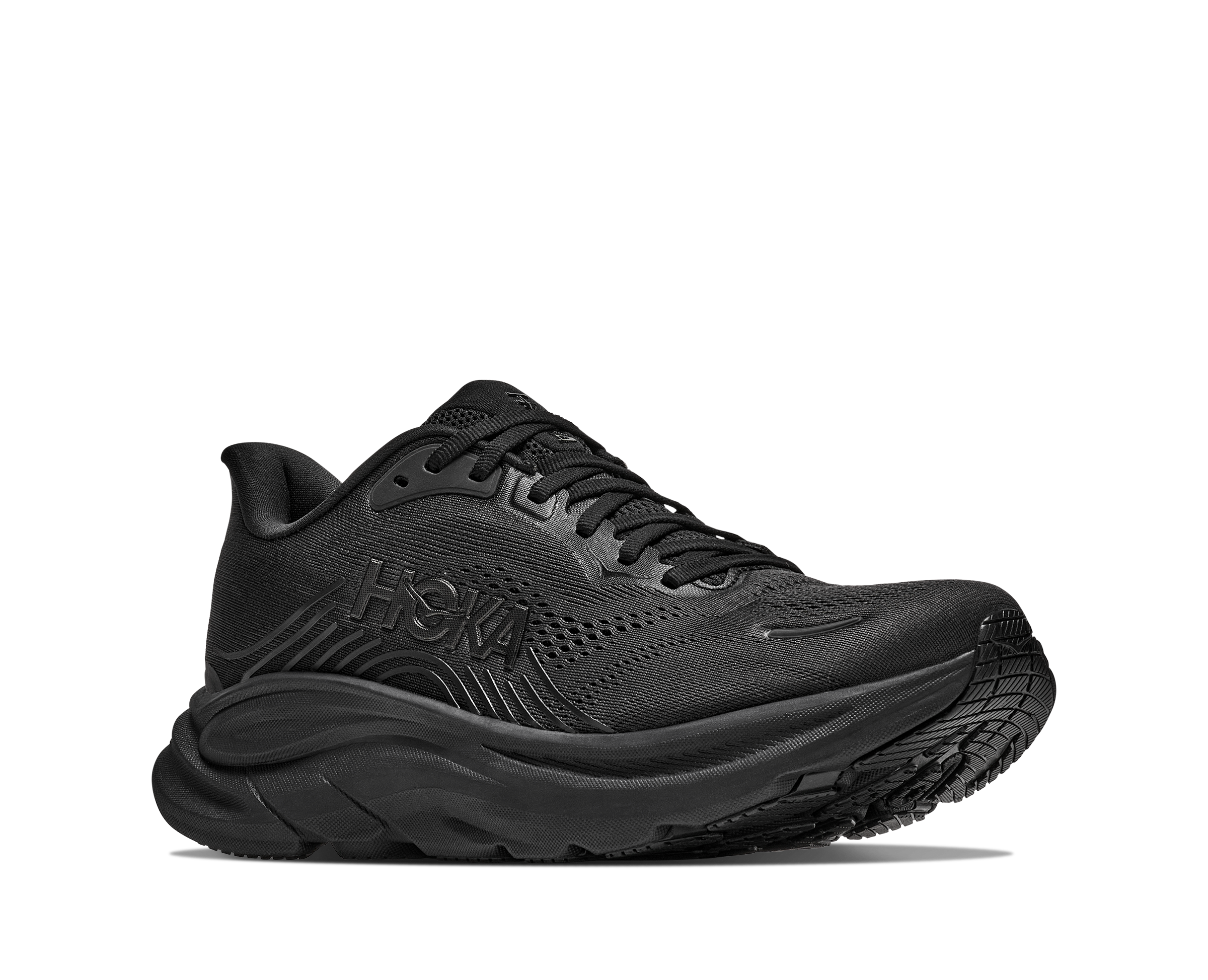 Hoka Black/Black Clifton 11 Men's X-Wide Running Shoes 1177540