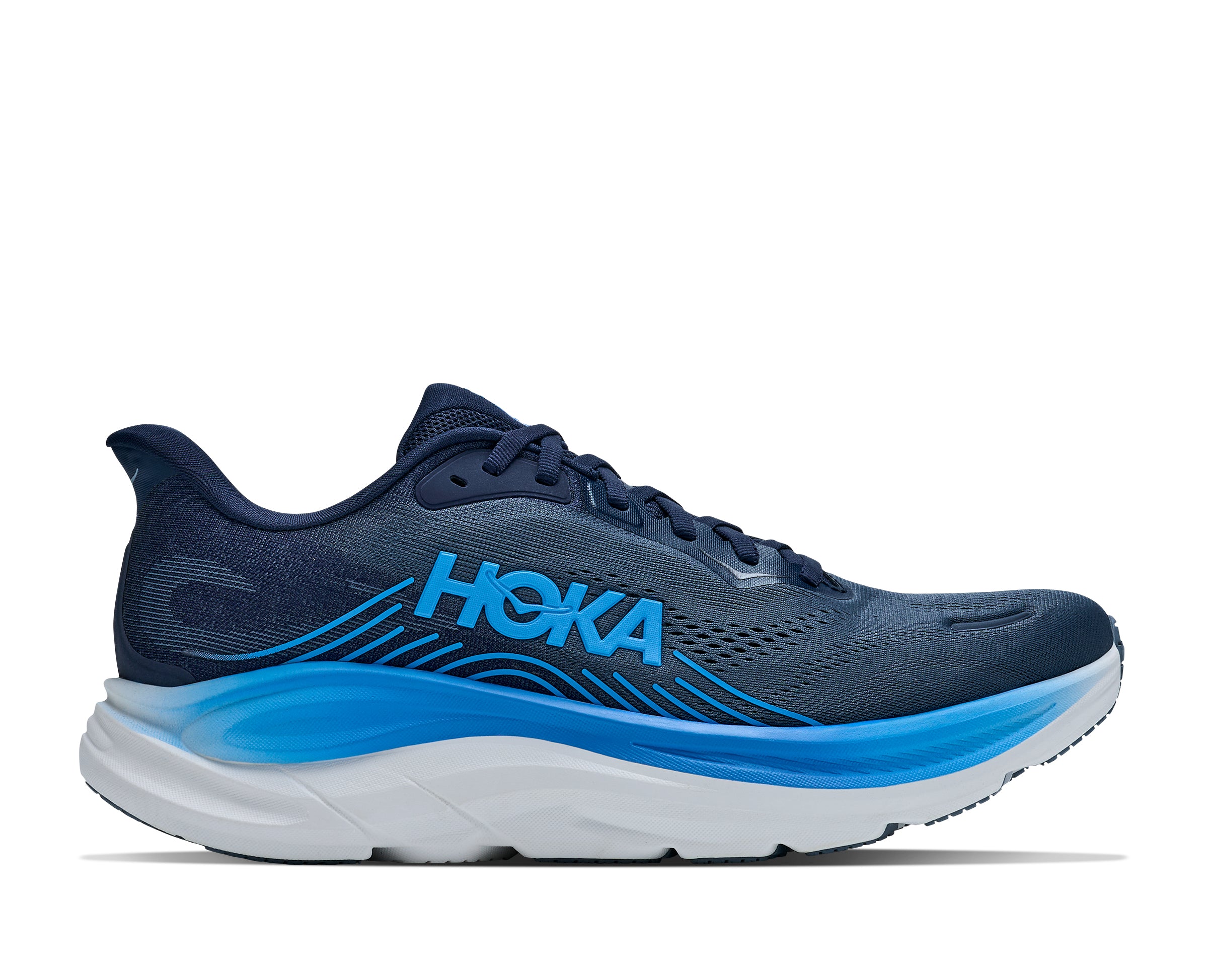 Hoka Varsity Navy/Faded Navy Clifton 11 Xtra Wide Men's Running Shoes 1177540-VFD