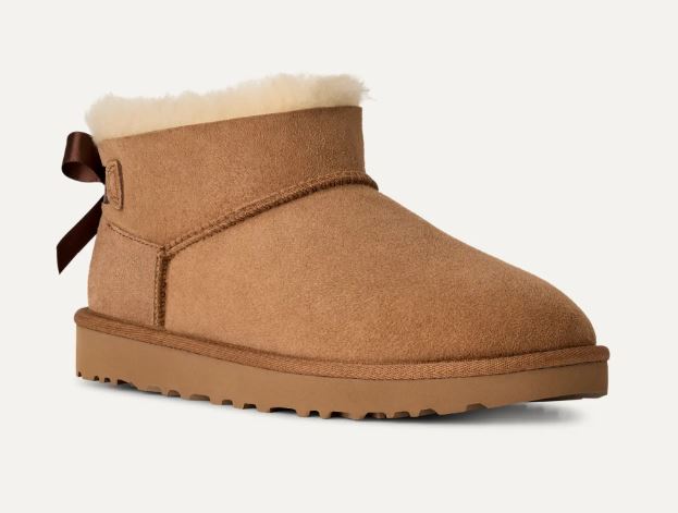 UGG Chestnut Ultra Mini Bailey Bow Women's Boots 1185491