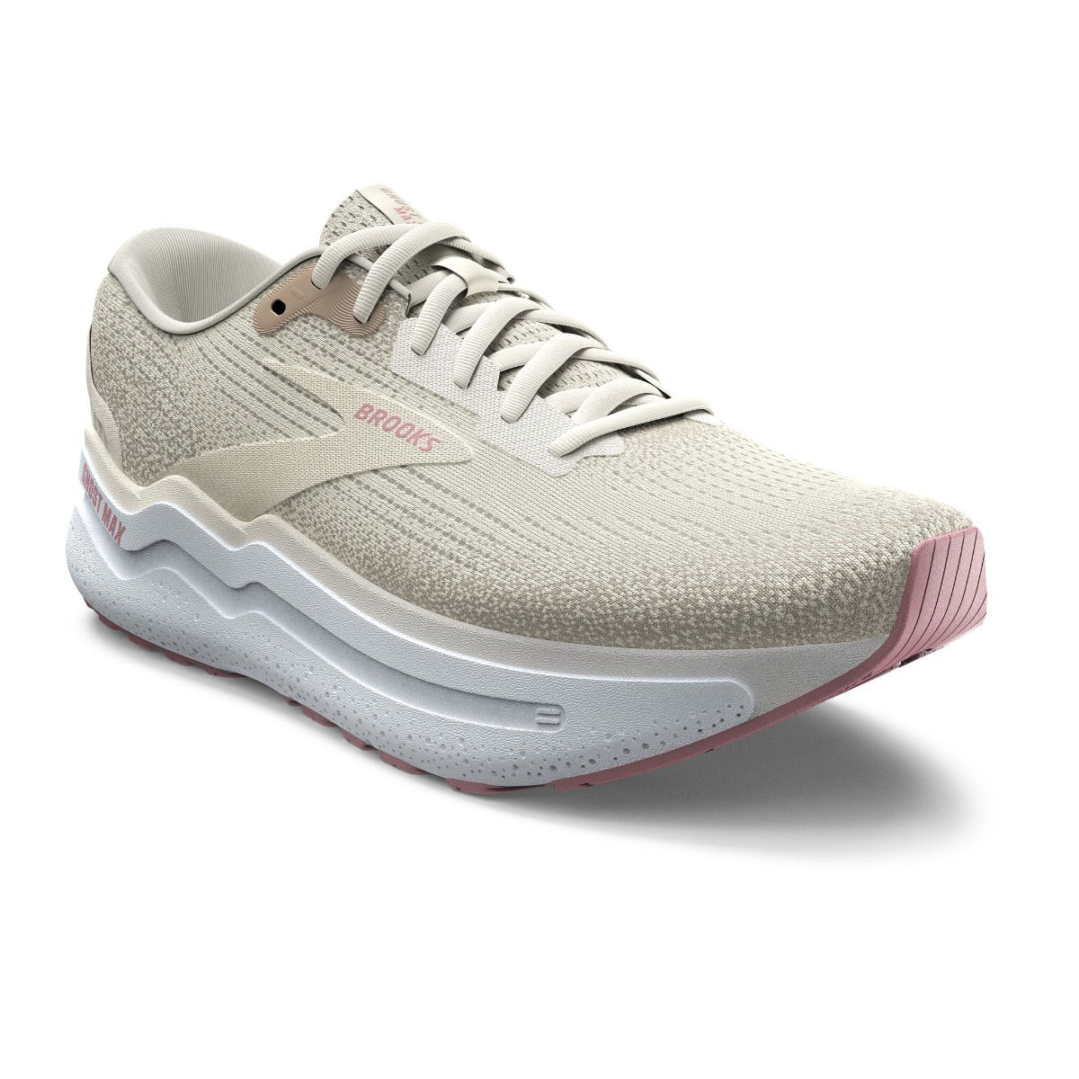 Brooks Coconut Milk/Gray/Zephyr Ghost Max 2 Women's Road Running Shoes 120420-190