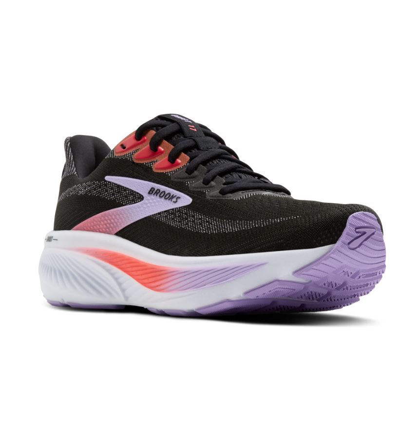 Brooks Black/Purple/Coral Ghost 17 Women's Running Shoes 120431-080