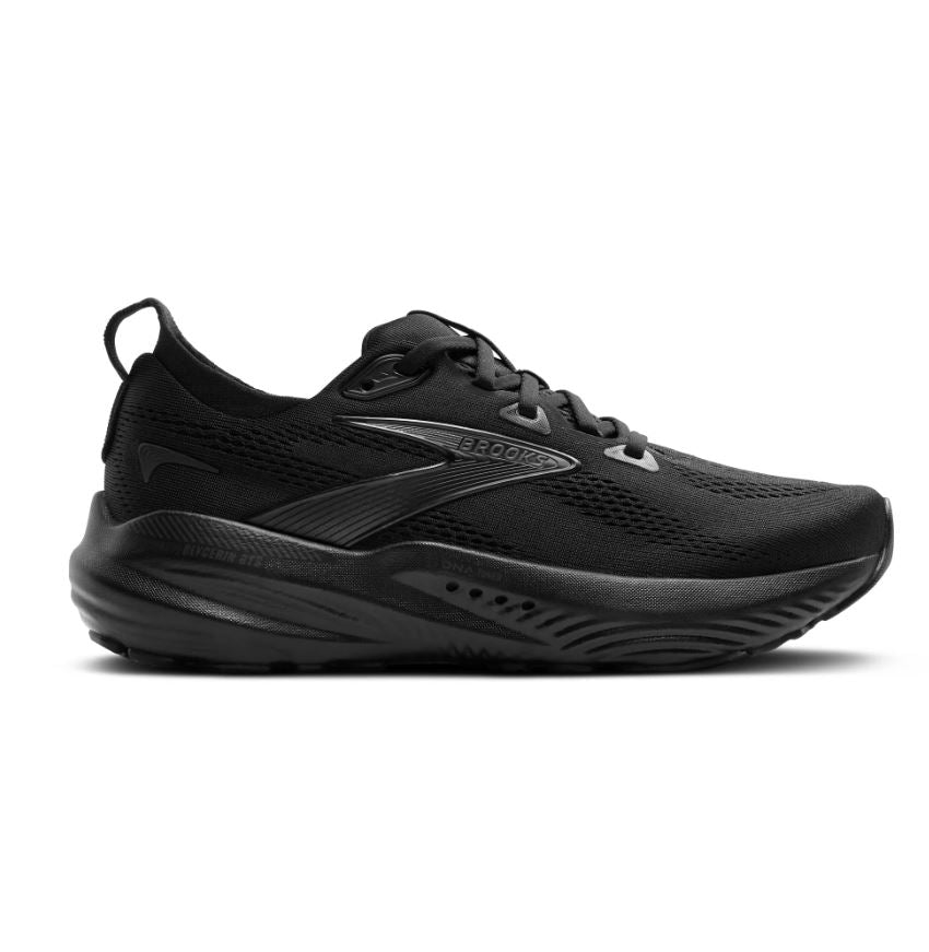 Brooks Black/Black/Ebony Glycerin GTS 22 Women's Road Running Shoes 120435-020