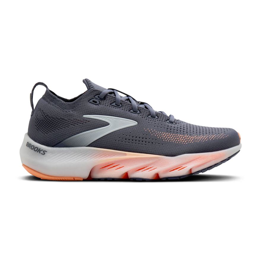 Brooks Grey/Peach/Orange Glycerin Flex Women's Road Running Shoes 120467-018