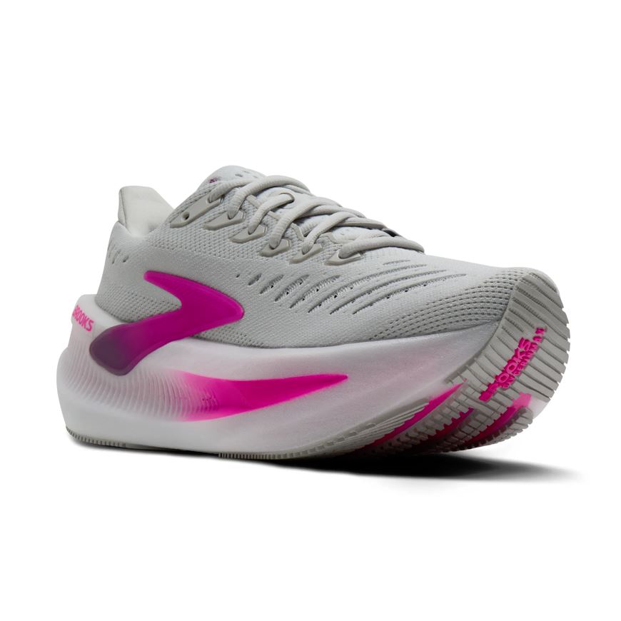 Brooks Oyster/Argyle/Cyber Pink Glycerin Max 2 Women's Running Shoes 120468-048