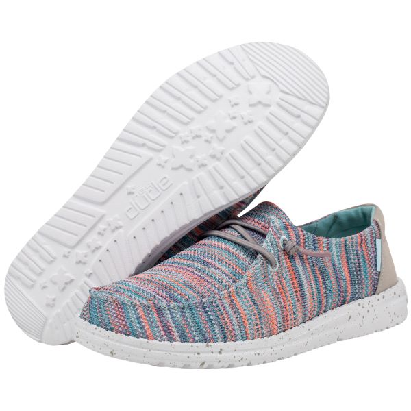 Hey Dude Sunset Pink Wendy Sox Womens Casual Shoes 121925059