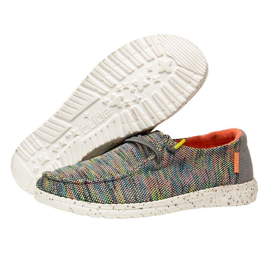 Hey Dude Peacock Pink Wendy Sox Womens Casual Shoes 121928341