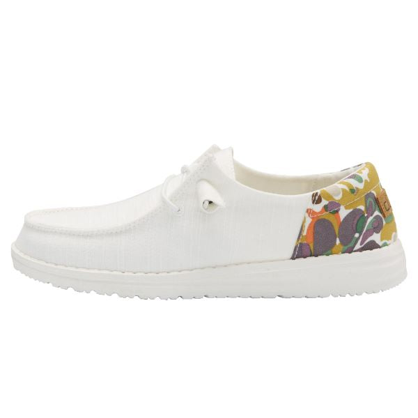 Hey Dude Chambray White Wendy Funk Womens Shoes 121930123