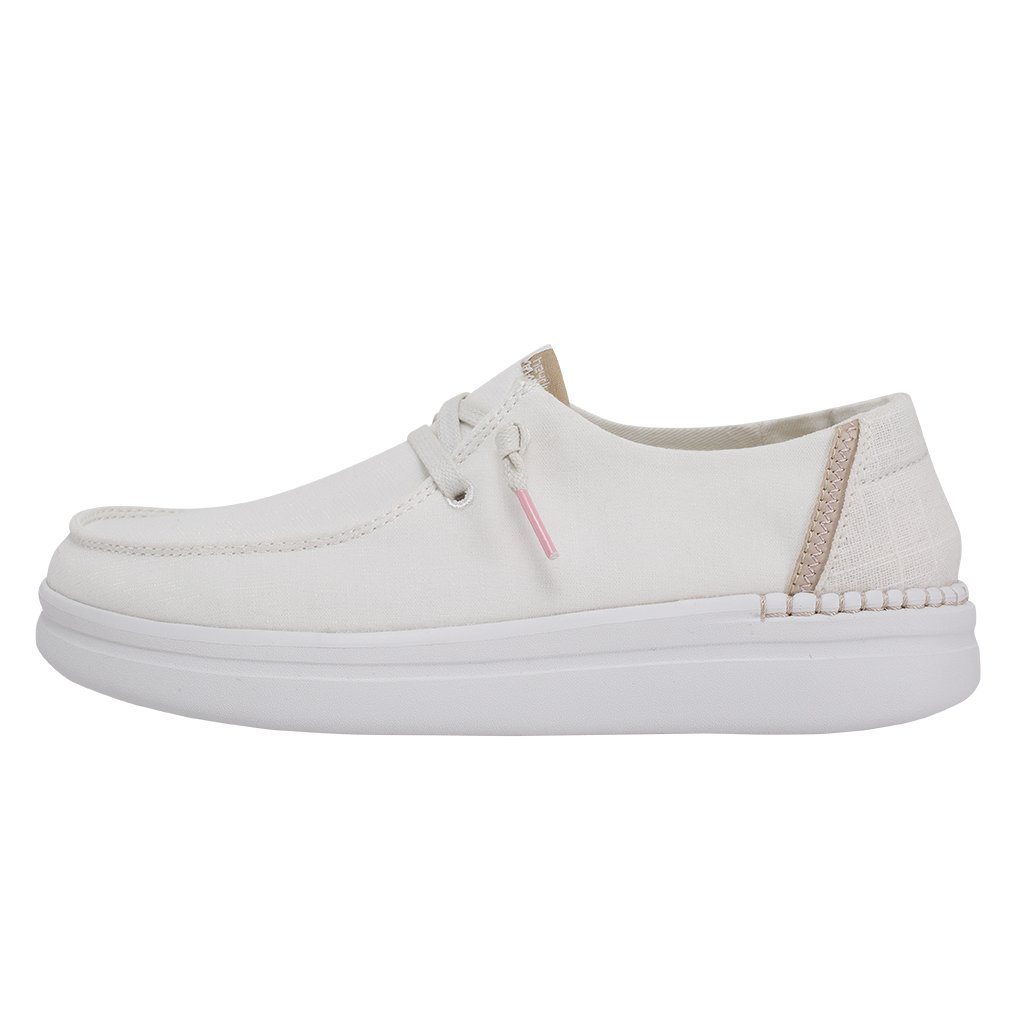 Hey Dude Spark White Wendy Rise Women's Casual Shoes 121940190