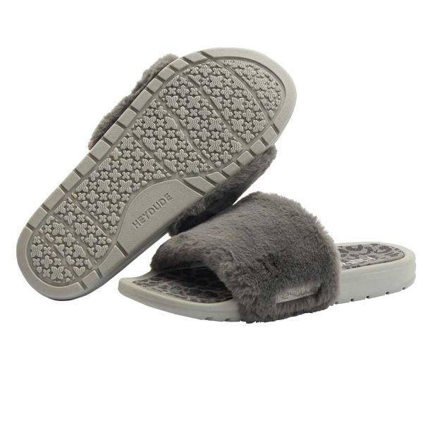 Hey Dude Grey Cheetah Peggy Womens Sandals 122083139
