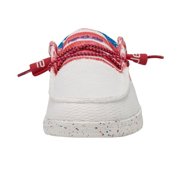 Hey Dude Red/White/Blue Wendy Sox Americana Tri Womens Casual Shoes  122342143