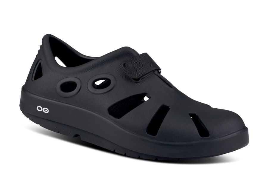 Oofos Black Oocandoo Womens Sandals 1300-BLACK