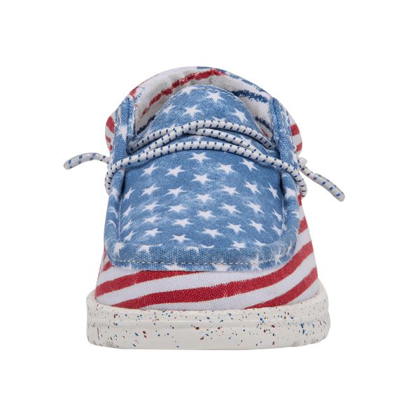 Hey Dude Red/White/Blue Wally Stars and Stripes Youth Casual  display picture 2
