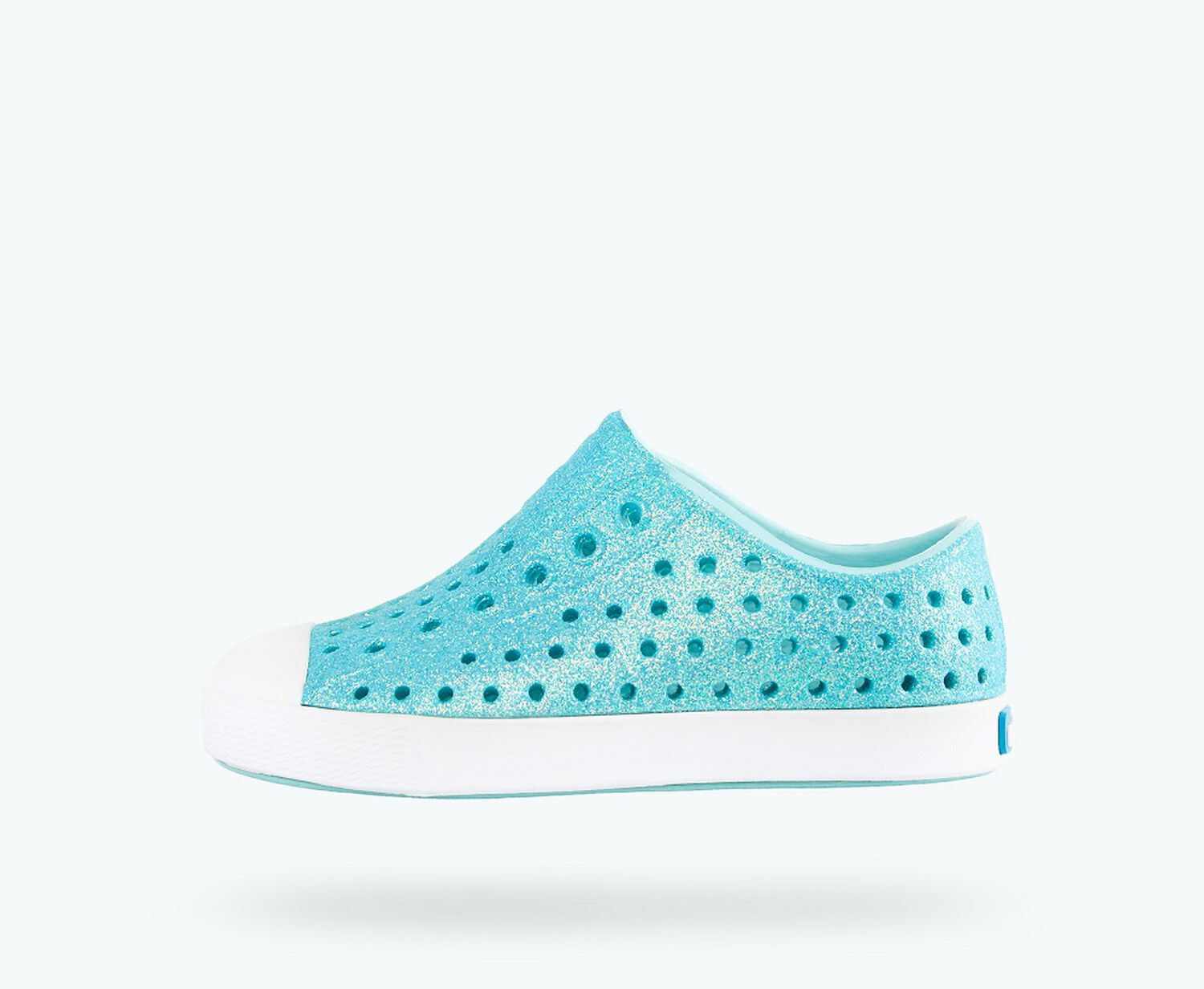 Native Piedmont Blue Jefferson Bling Junior Kids Slip-On Shoes 13100112-4123-J
