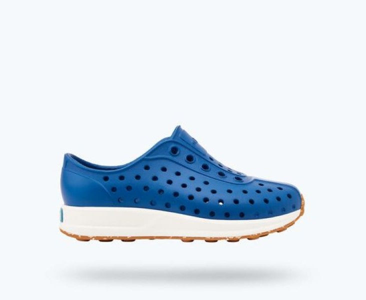 Native Victoria Blue/Shell White/Mash Speckle Rubber Robbie Sugarlite Youth Sneakers (Big Kid sizes) 15110600-4352
