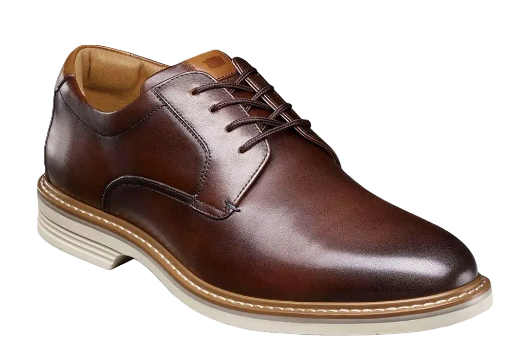 Florsheim Brown Norwalk Plain Toe Men's Oxford Shoes 13369-200