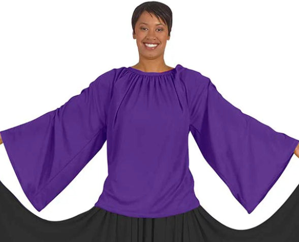 Eurotard Unisex Polyester Loose Fit Angel Sleeve Praise Top 13730