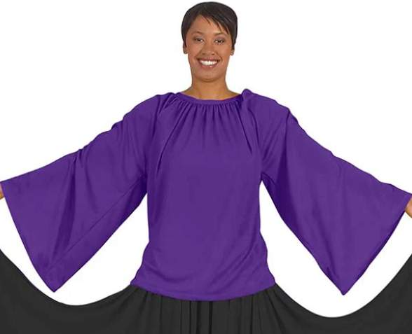 Eurotard Unisex Polyester Loose Fit Angel Sleeve Praise Top 13730