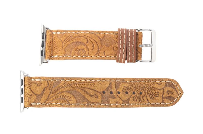 Myra Bag Brown Saddleback Trail Watch Band S-13790