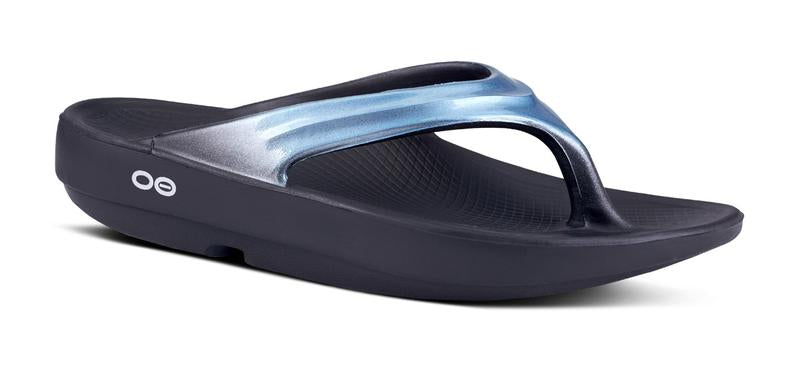 Oofos Met Blue OOLALA Luxe Womens Comfort Sandals 1401