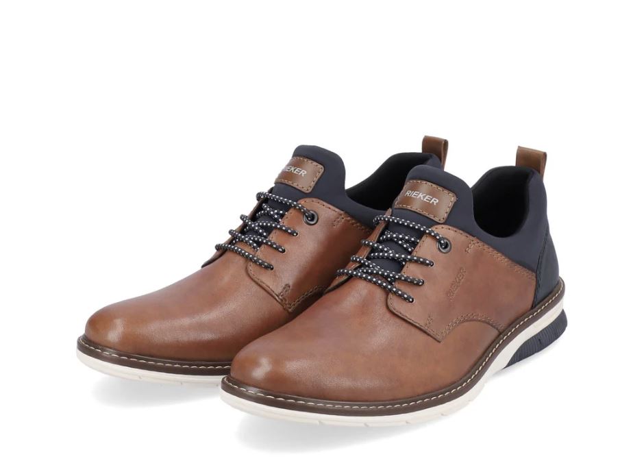 Rieker Gaucho/Navy Dustin Men's Lace Up Shoes 14454-22