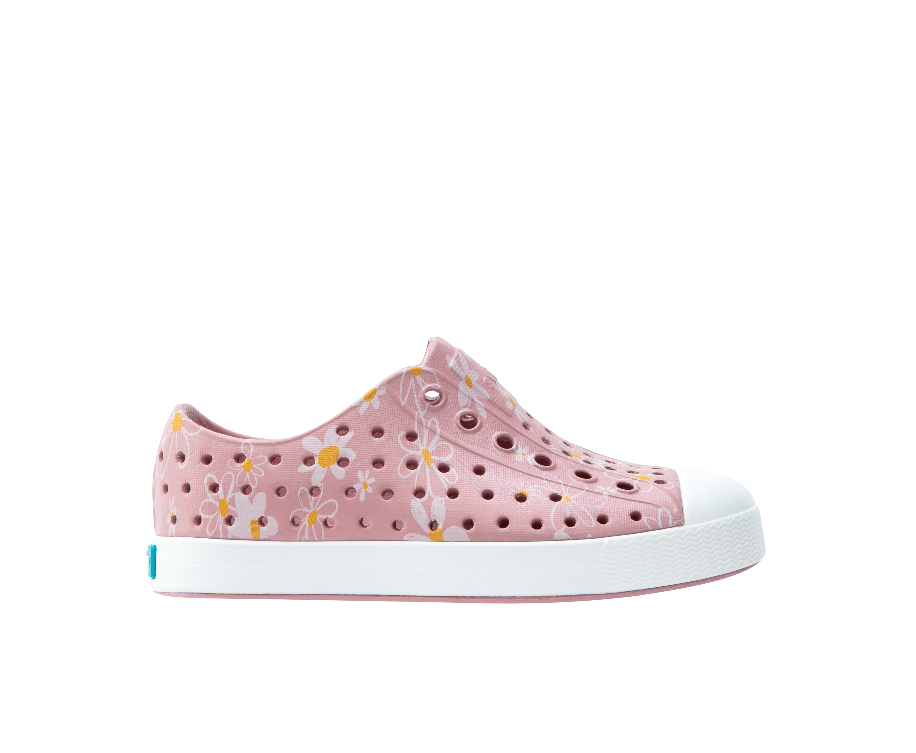 Native Balos Pink/Shell White/Shell Daisy Jefferson Print Little Kids Shoes 13111501-5642-C