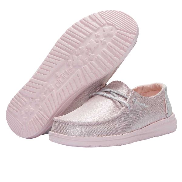 Hey Dude Sparkling Pink Wendy Toddler Girls Shoes 160026833