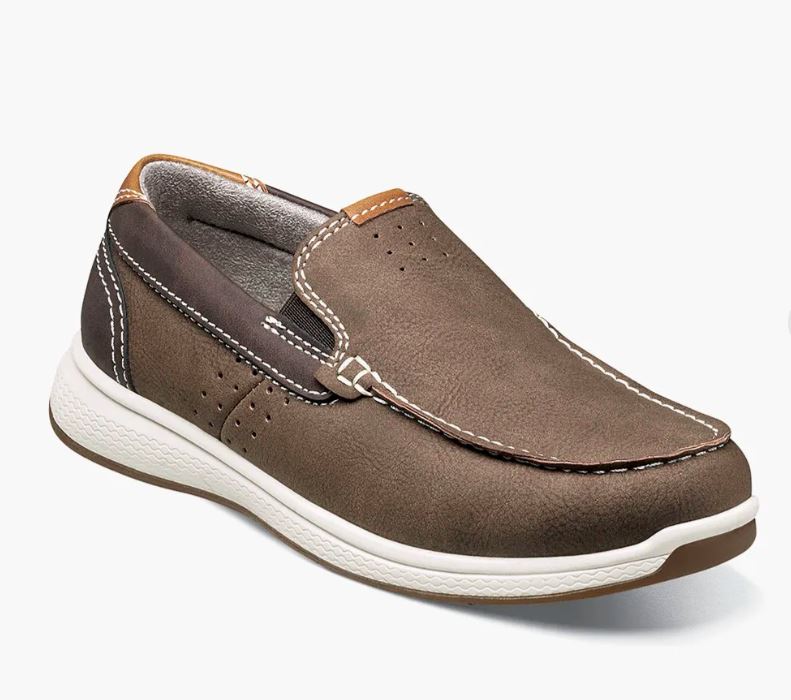 Florsheim Mushroom Crossover Jr. Boy's Moc Toe Slip On Sneakers 16692-051