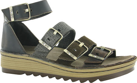 17102-S8W Brown Multi Begonia Ankle Strap Naot Womens Sandals