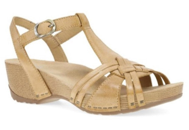 Dansko Tan Milled Burnished Tia Women's Sandals 1715-641600