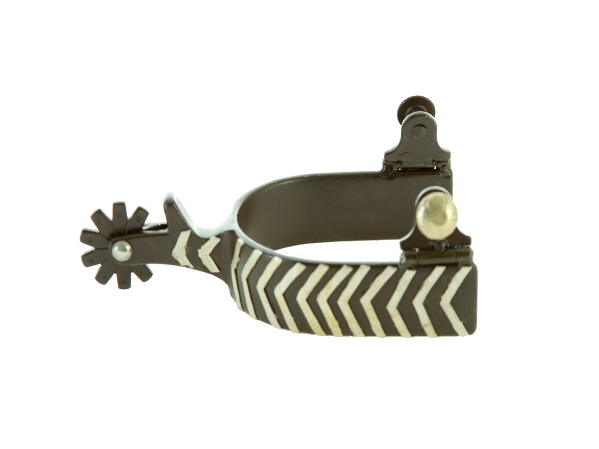 Aime Imports Antique Brown Arrow Trim Spurs (1 pair) 178003BR