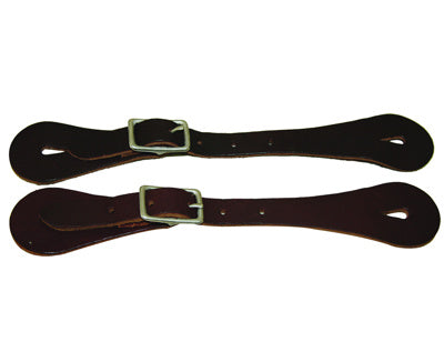 Aime Imports Burgundy Leather Spur Straps 180093BG
