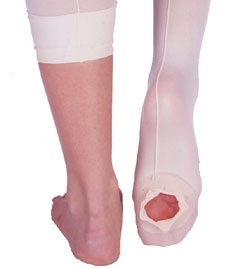 1864C Child Mock Seam Convertible Tights