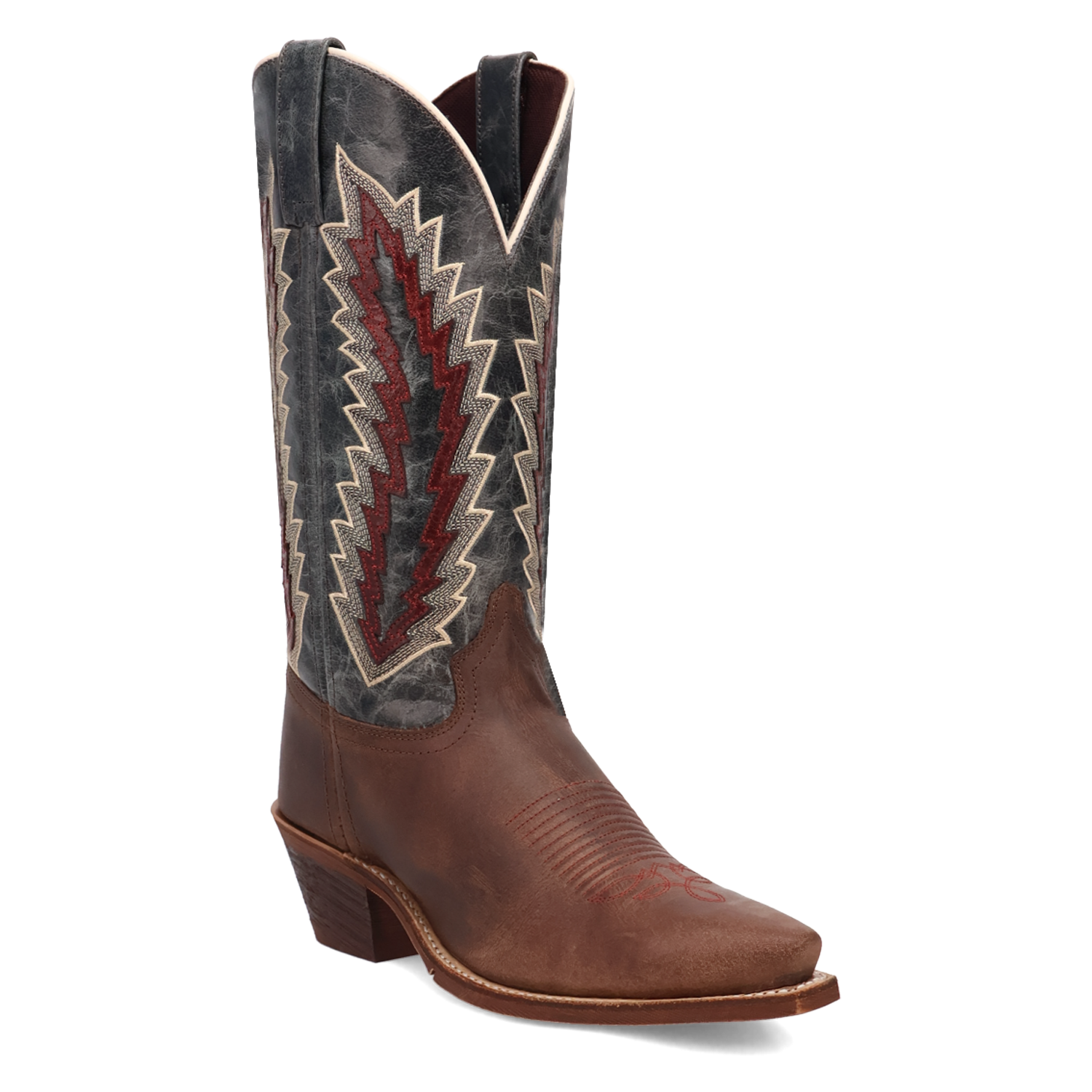 Laredo Dark Brown/Navy Cadence Women's Leather Boots 20029