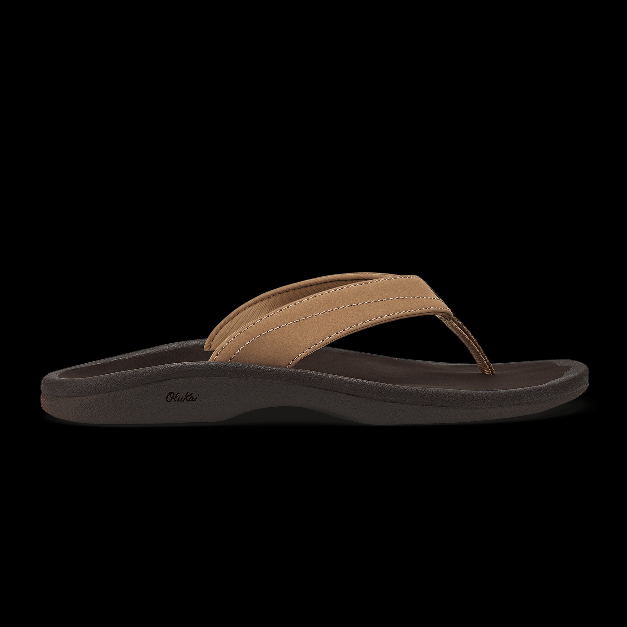 Olukai Almond/Dark Java Ohana Women's Beach Sandals 20110-MD48