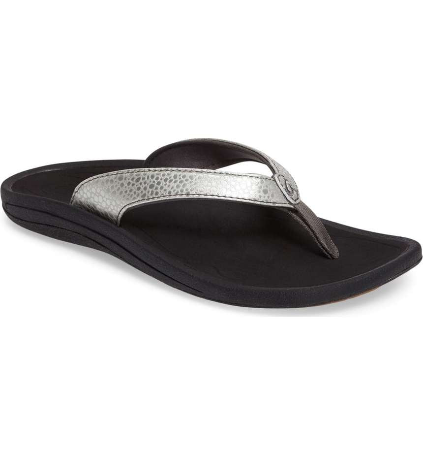 20198-2K40 Faux Leather Kulapa Kai Womens Comfort Olukai Thong Sandals
