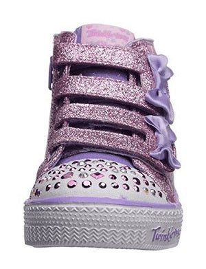 Skechers Pink/Lavander Girls Twinkle Toes: Shuffle Lite-Quilted Beauti
