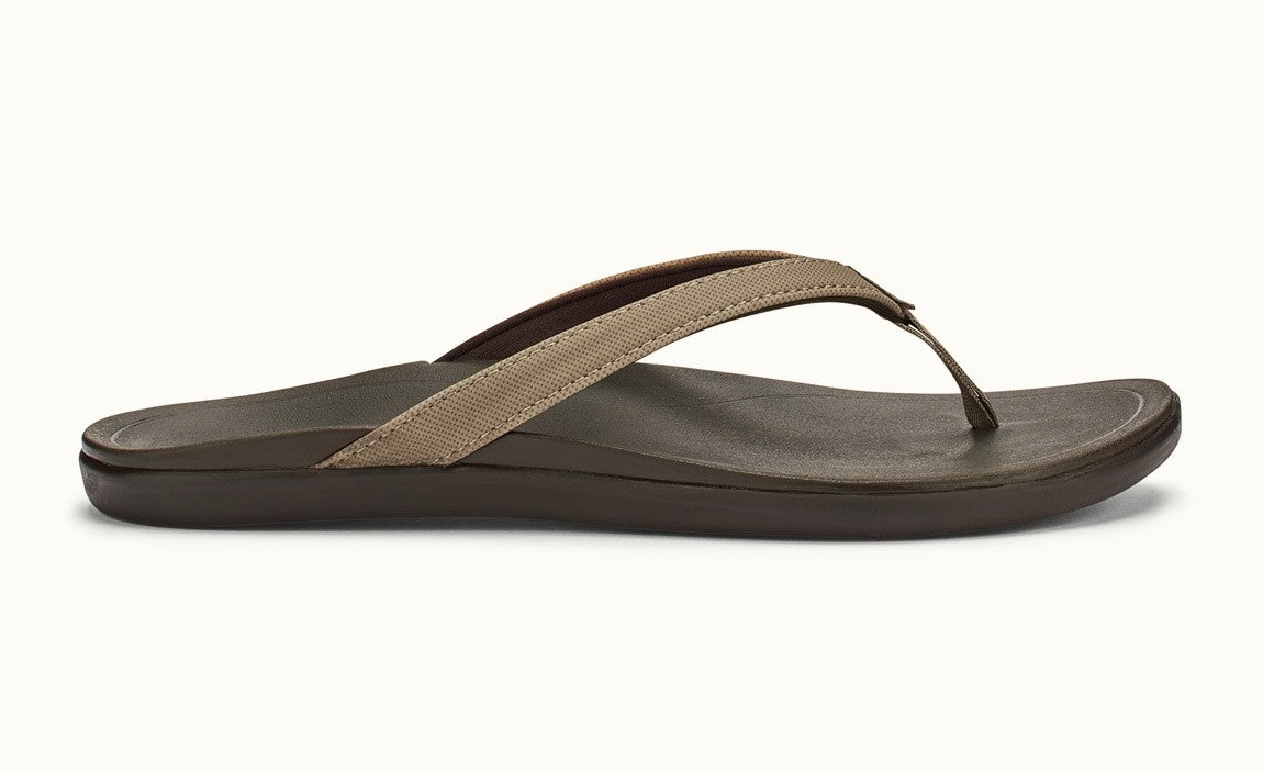 Olukai Clay Ho'Opio Womens Comfort Thong Sandals 20294-1048