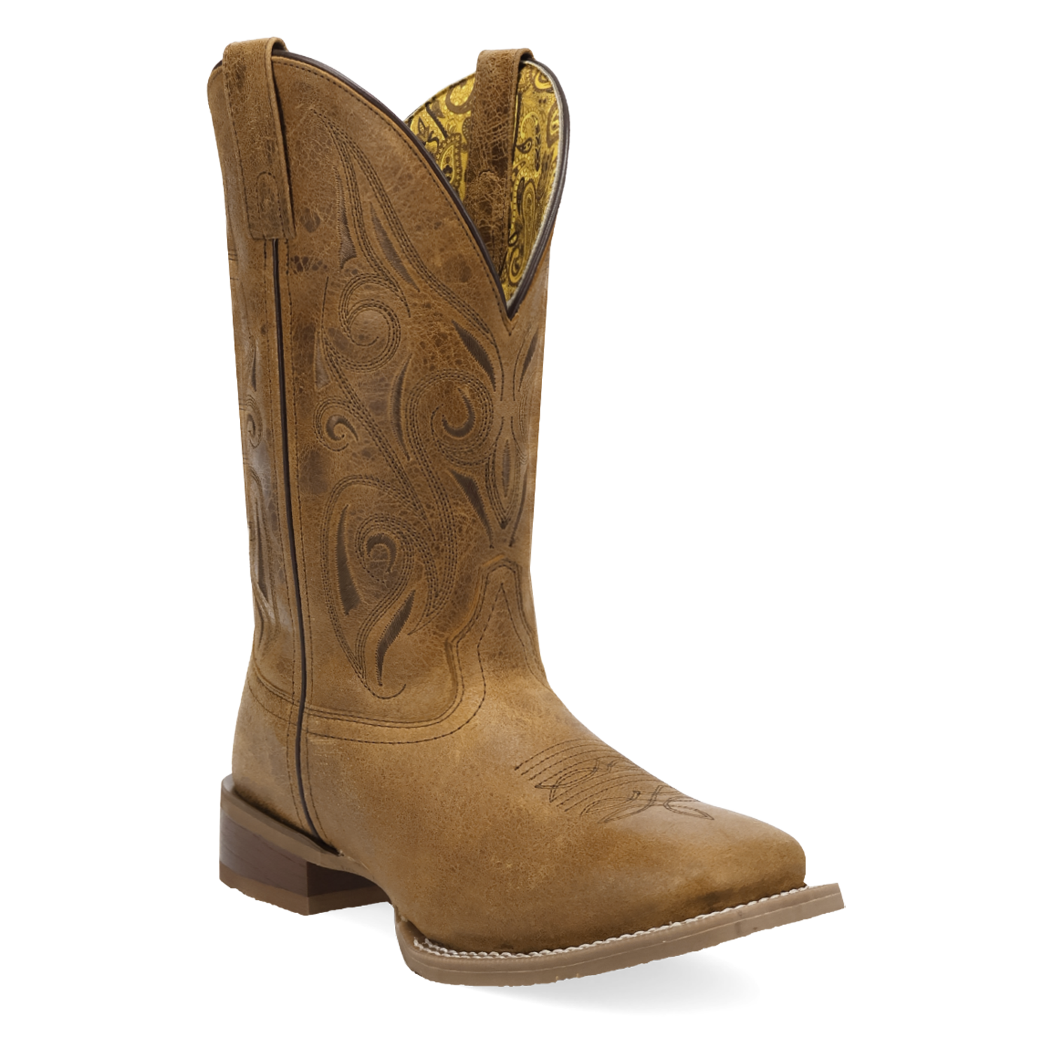 Laredo Tan Emberlynn Women's Stockman Western Boots 2032