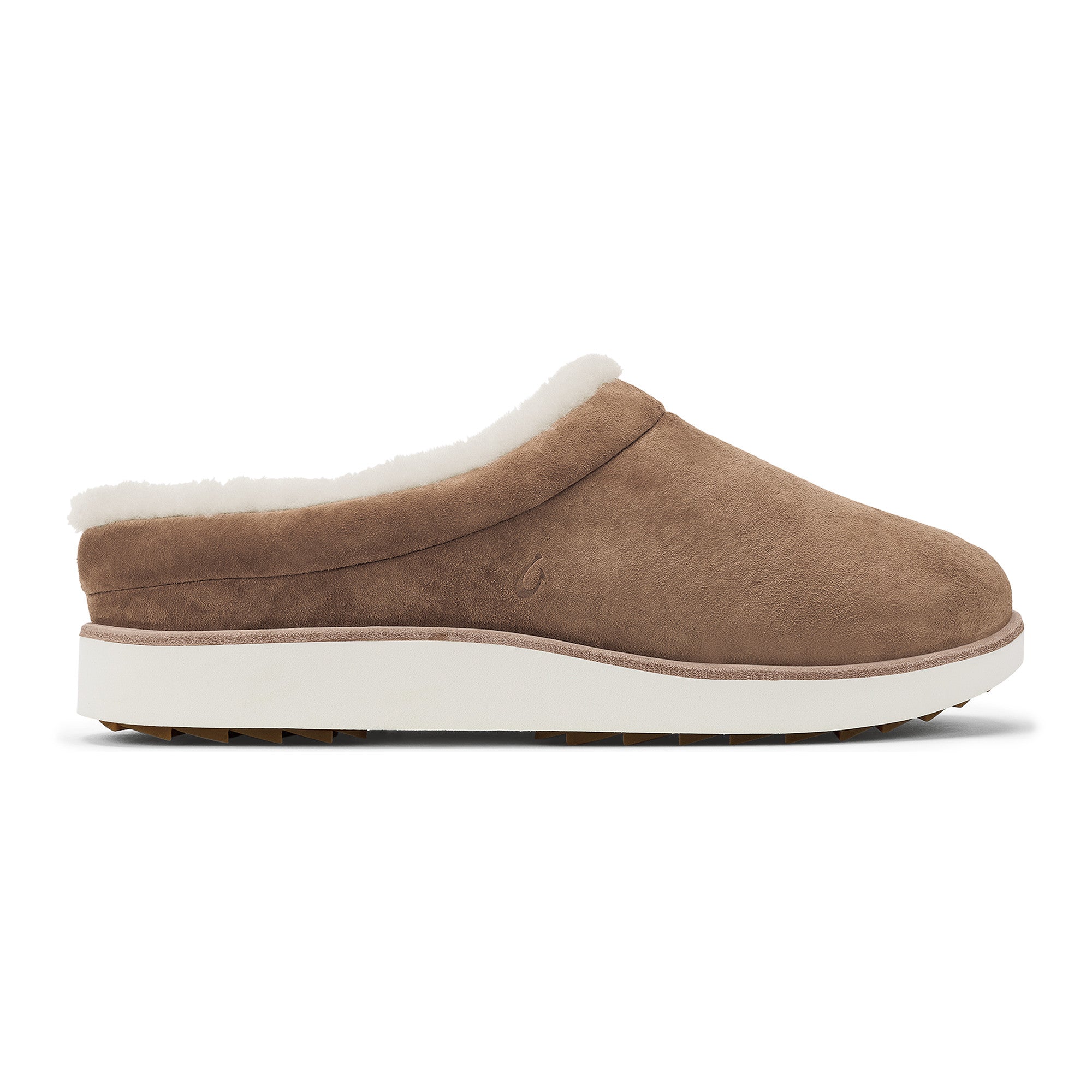 Olukai Tan/Golden Sand Mani Women's Leather Mule Slippers 20542-34GS