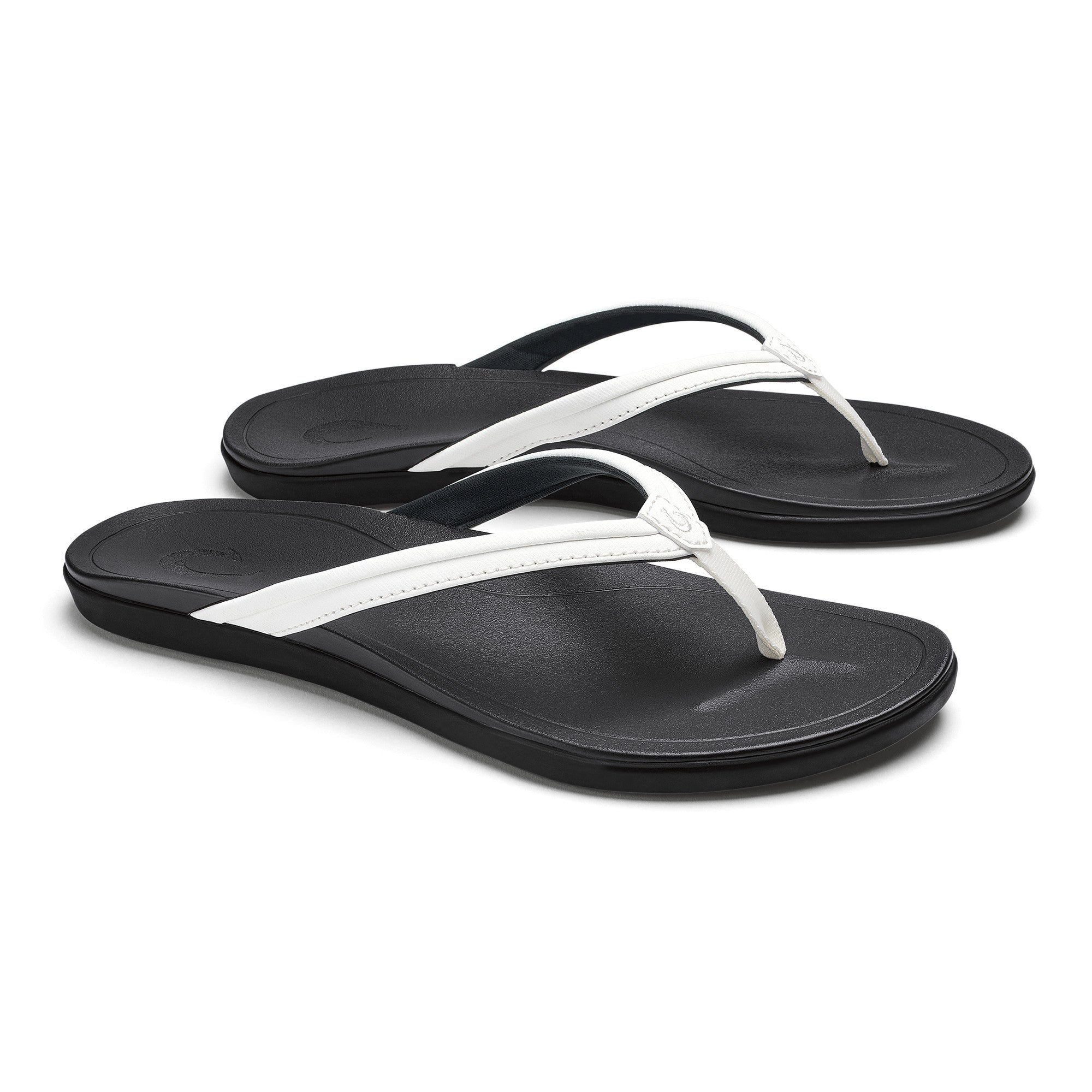 Olukai Bright White/Bright White Hoopio Malua Women's Beach Sandals 20560-WBWB