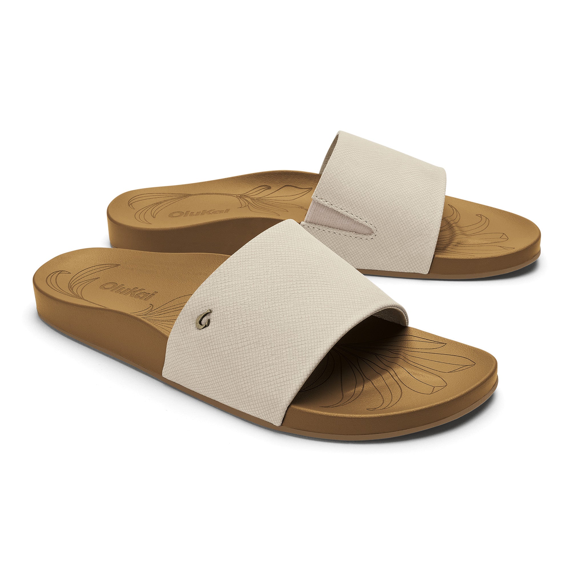 Olukai Tapa/Crosshatch Kipe'a Pono Women's Slide Sandals 20565-20YT