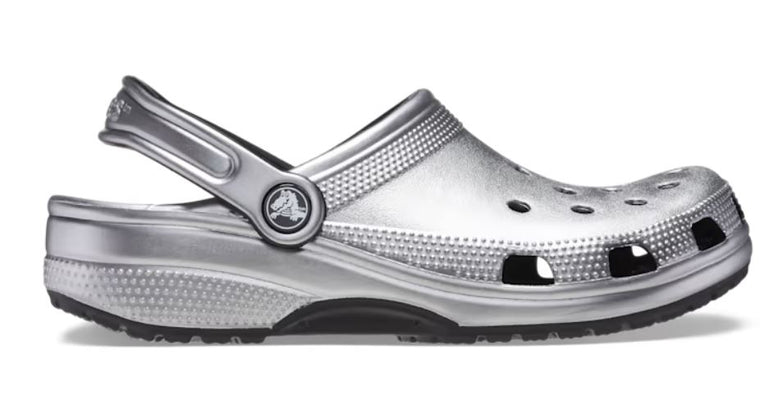Crocs Silver Metallic Classic Metallic Women display picture 2