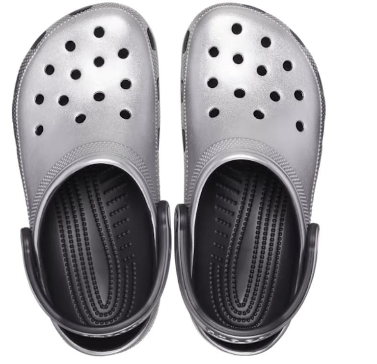 Crocs Silver Metallic Classic Metallic Women display picture 3