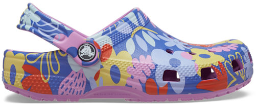Crocs Multi Kids Classic Printed Floral Clog Kids Clogs 209698-6WQ