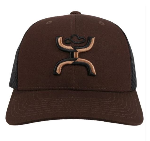 Hooey Brown Black and Copper Sterling Logo Cap 2106T-BRBK