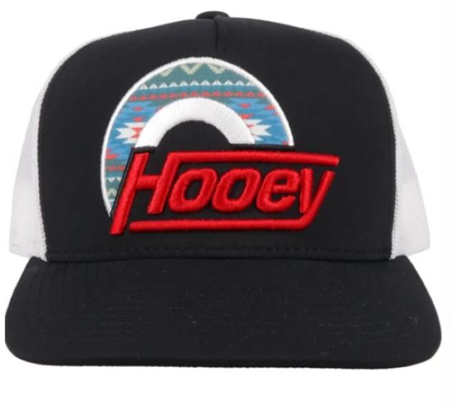 Hooey Black and White Suds Trucker Hat 2115T-BKWH