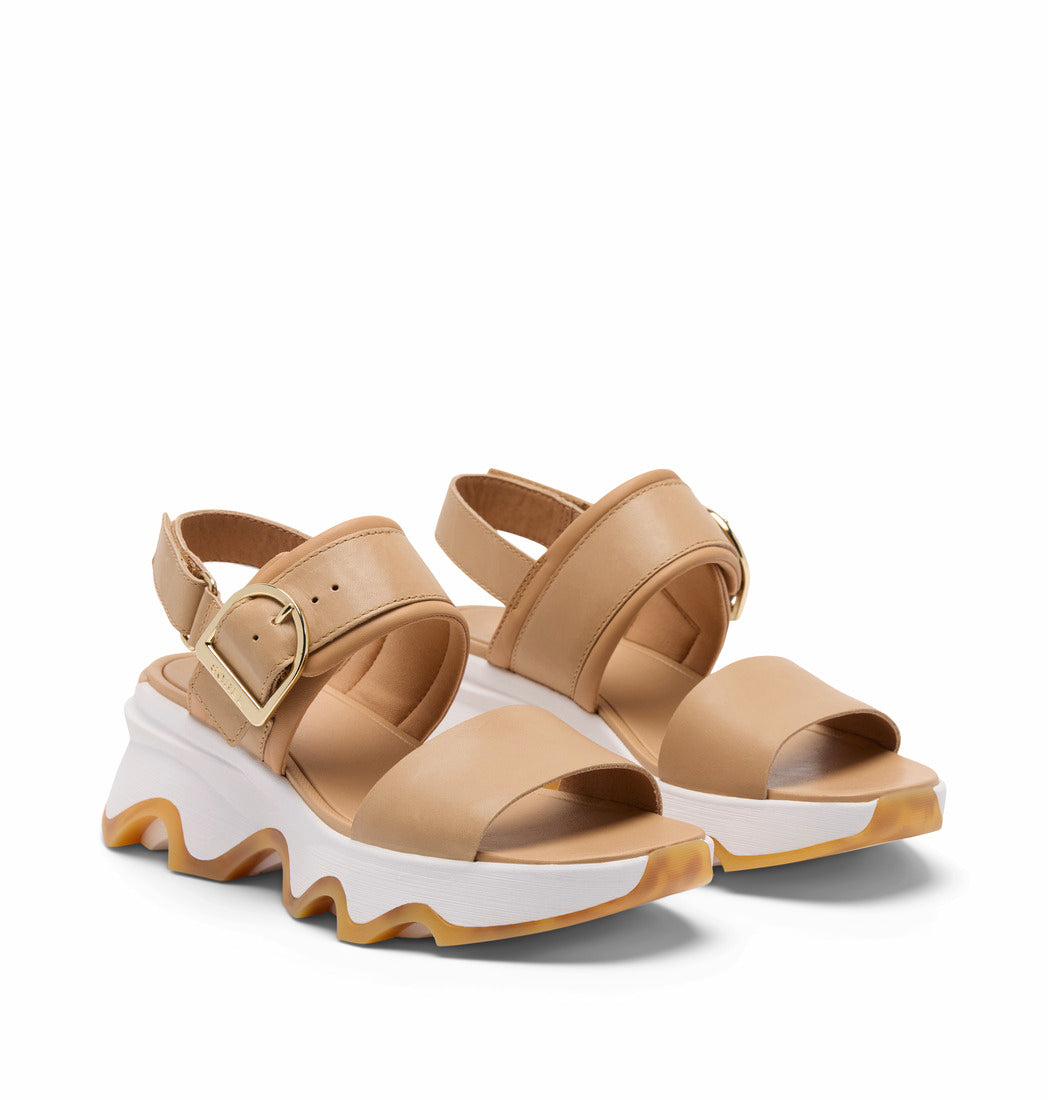 Sorel Honest Beige Kinetic Impact Women's Wedge Sandals 2157671246