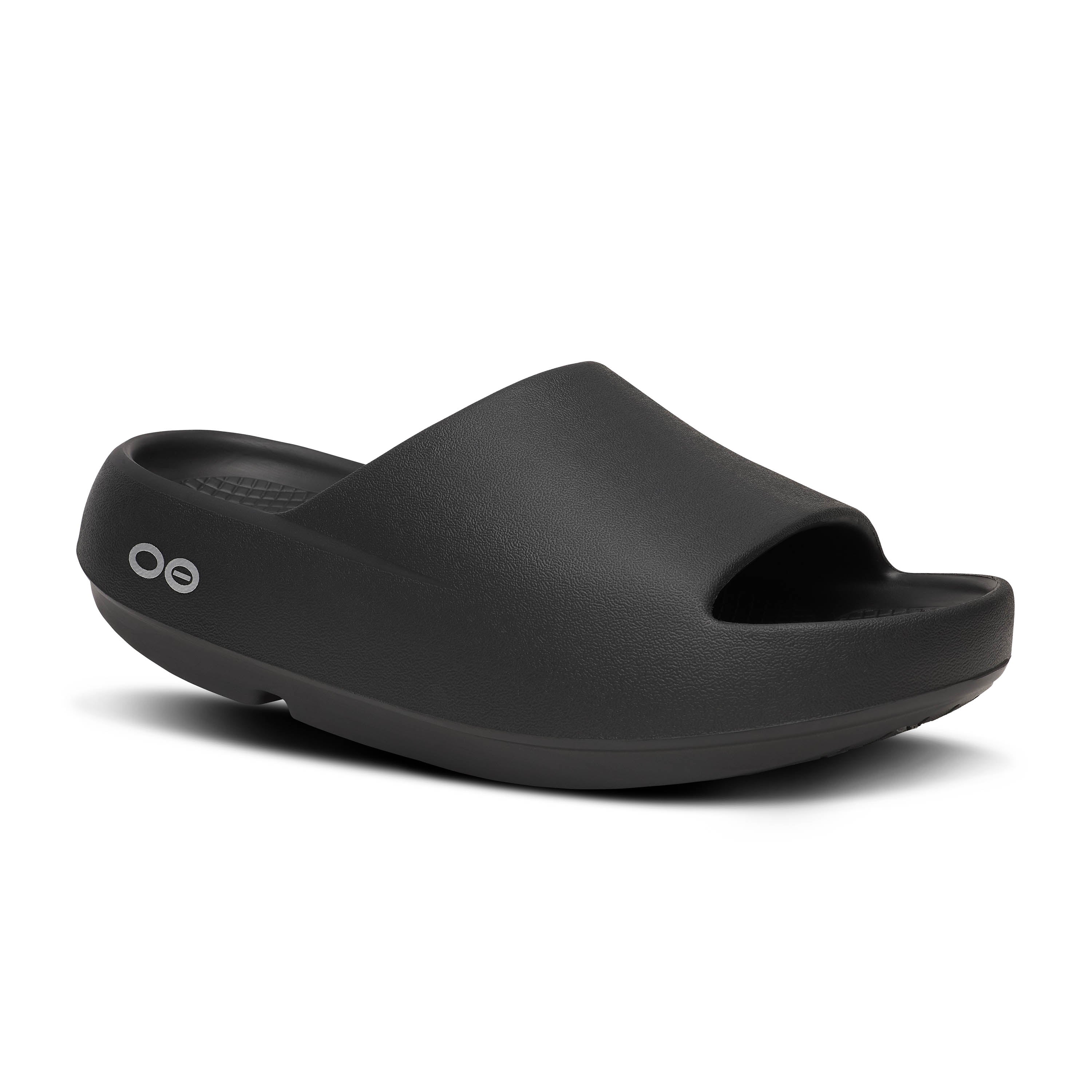 Oofos Black OOahh Plus Men's Slides 2200-BLACK-MEN