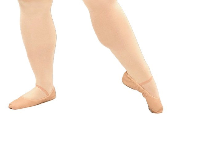 229A Pink Leather Full Sole Ballet Slippers