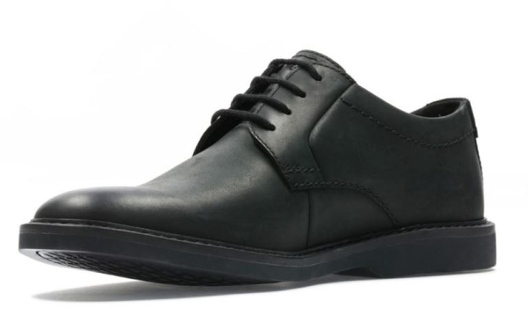 Clarks Black Atticus LT Lace Black Leather Mens Dress Casual Shoes 261